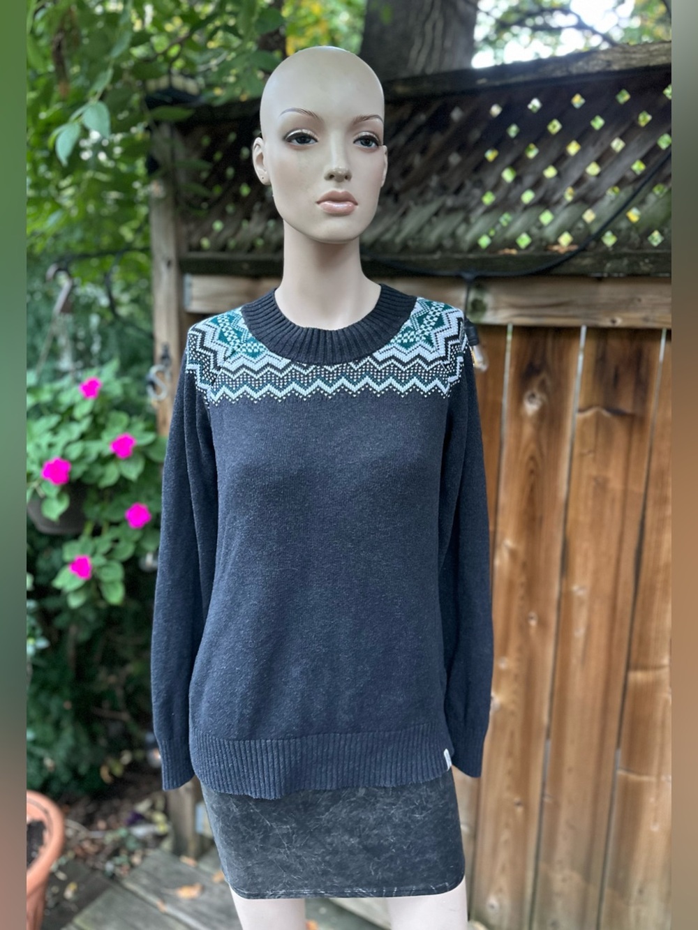 Cozy Knit Fair Isle Yoke Sweater